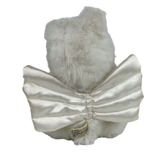 Robert Raikes Cupid Angel Wings White 11" Bear Cub w Wooden Face & Feet Jointed - Picture 6 of 12